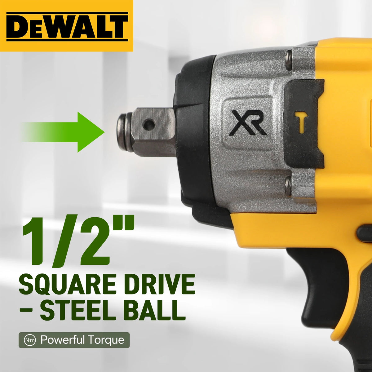 DEWALT DCF922 20V Compact Impact Wrench Brushless Motor Professional Tool For Truck Repair And Assembly