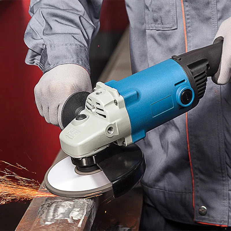 DIY Grade Cordless Electric Angle Grinder 125mm Brushless Disc Slide Trigger Switch Battery Polishing Cutting Machine