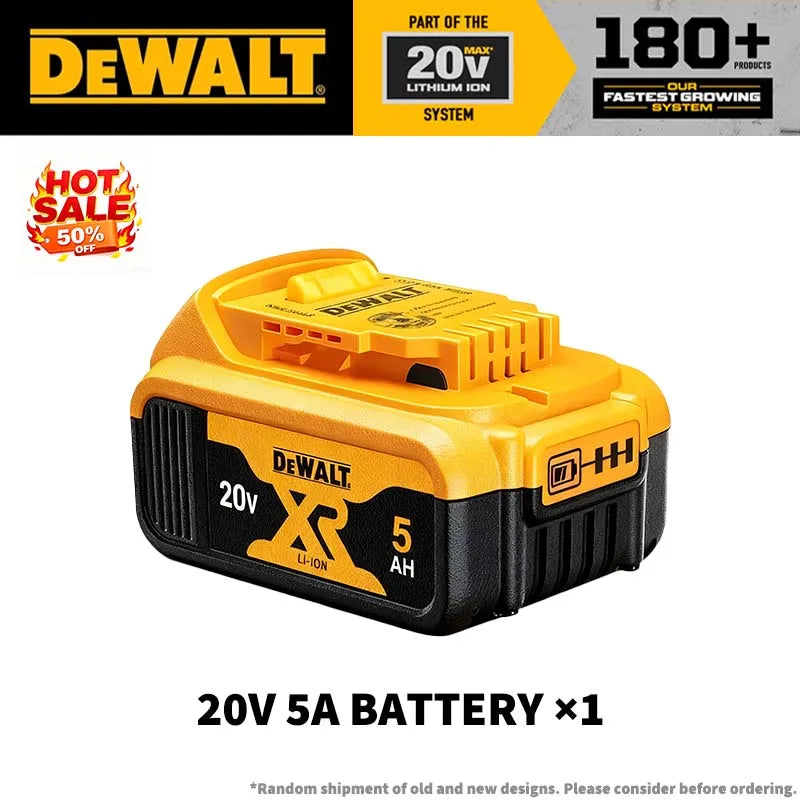 100% Original Dewalt 60V 9.0Ah Battery 18650 ‌Li-Ion 18V/20V 5.0Ah 6.0Ah Power Tool Battery High Power Rechargeable Battery